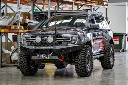 Predator bar with Flare caps, Rally hoop and lights