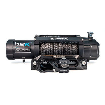 Carbon 12K - 12000lb Winch V3X with MegaPro Hook - 24V