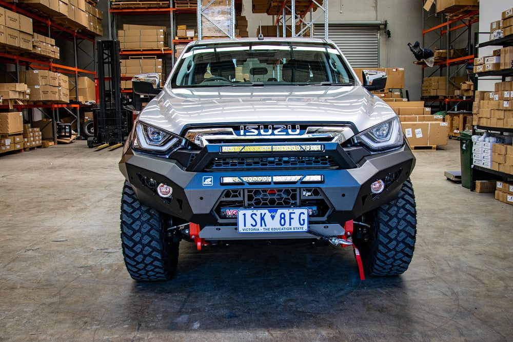 2021 Dmax Predator bar fitted with optional stealth hoop and twin light bars
