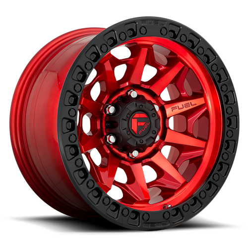 Fuel 1PC D113 COVERT BEADLOCK 17x9 5x127 -15 Candy Red