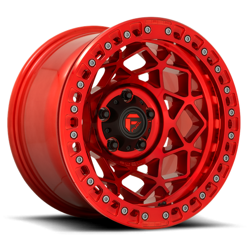 Fuel 1PC D121 UNIT BEADLOCK 17x9 6x139.7 -15 Candy Red