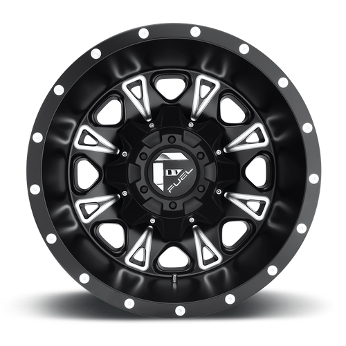 Fuel 1PC D513 THROTTLE 17x6.5 8x210 -140 Matte Black Milled