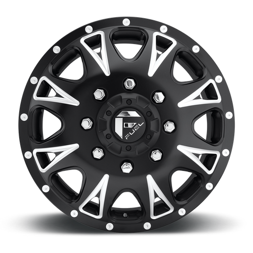 Fuel 1PC D513 THROTTLE 17x6.5 8x200 +129 Matte Black Milled