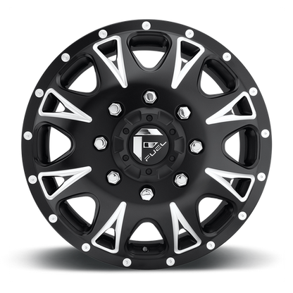 Fuel 1PC D513 THROTTLE 17x6.5 8x200 +129 Matte Black Milled