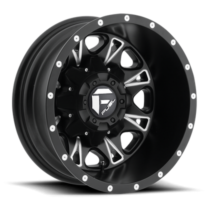 Fuel 1PC D513 THROTTLE 17x6.5 8x200 -140 Matte Black Milled