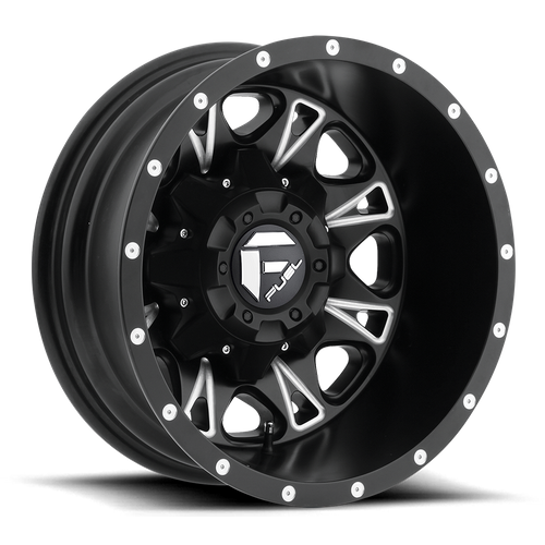 Fuel 1PC D513 THROTTLE 17x6.5 8x210 -140 Matte Black Milled