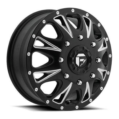 Fuel 1PC D513 THROTTLE 17x6.5 8x210 +129 Matte Black Milled