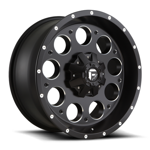 Fuel 1PC D525 REVOLVER 16x8 8x165.1 +1 Matte Black Milled
