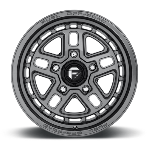Fuel 1PC D668 NITRO 17x9 5x127 -12 Matte Gun Metal