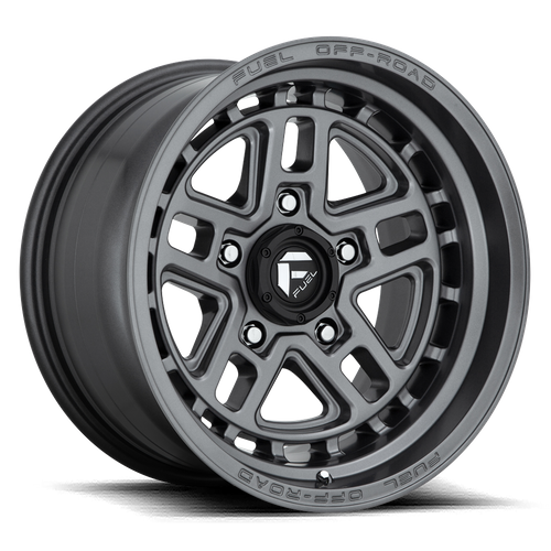 Fuel 1PC D668 NITRO 17x9 5x127 -12 Matte Gun Metal
