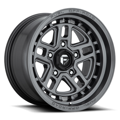 Fuel 1PC D668 NITRO 17x9 5x127 -12 Matte Gun Metal