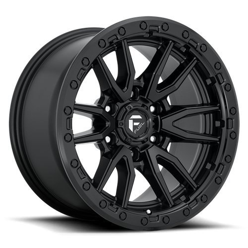 Fuel 1PC D679 REBEL 17x9 6x139.7 -12 Matte Black