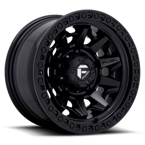 Fuel 1PC D694 COVERT 15x8 5x139.7 -19 Matte Black