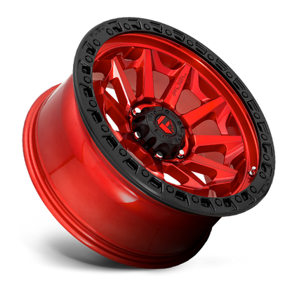 Fuel 1PC D695 COVERT 20x9 6x135 +1 Candy Red Black Bead Ring