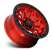 Fuel 1PC D695 COVERT 18x9 6x139.7 +20 Candy Red Black Bead Ring