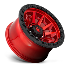 Fuel 1PC D695 COVERT 17x9 8x180 +1 Candy Red Black Bead Ring