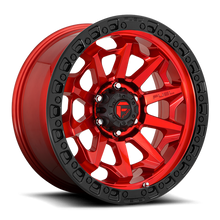 Fuel 1PC D695 COVERT 20x9 8x165.1 +1 Candy Red Black Bead Ring