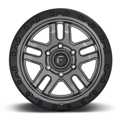 Fuel 1PC D701 AMMO 18x9 6x139.7 +1 Matte Gunmetal Black Bead Ring