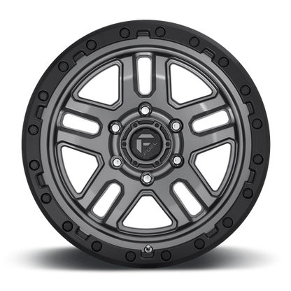 Fuel 1PC D701 AMMO 17x9 6x114.3 +1 Matte Gunmetal Black Bead Ring