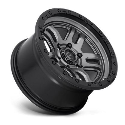 Fuel 1PC D701 AMMO 18x9 6x135 +1 Matte Gunmetal Black Bead Ring