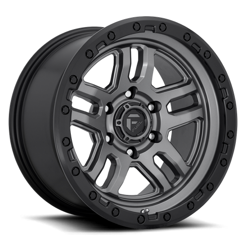 Fuel 1PC D701 AMMO 18x9 5x127 -12 Matte Gunmetal Black Bead Ring