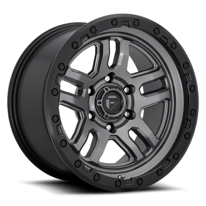Fuel 1PC D701 AMMO 18x9 6x139.7 -12 Matte Gunmetal Black Bead Ring