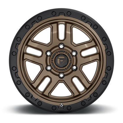 Fuel 1PC D702 AMMO 18x9 6x139.7 +1 Matte Bronze Black Bead Ring