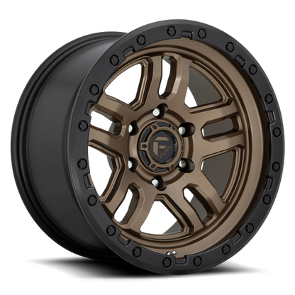 Fuel 1PC D702 AMMO 18x9 5x127 +20 Matte Bronze Black Bead Ring