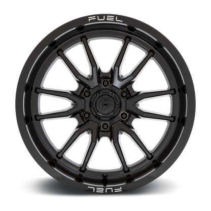 Fuel 1PC D760 CLASH 20x9 6x139.7 +1 Gloss Black