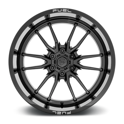Fuel 1PC D760 CLASH 22x12 6x135 -44 Gloss Black