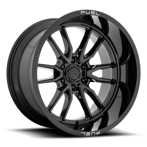 Fuel 1PC D760 CLASH 22x12 6x139.7 -44 Gloss Black