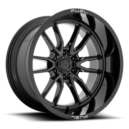 Fuel 1PC D760 CLASH 22x12 6x139.7 -44 Gloss Black