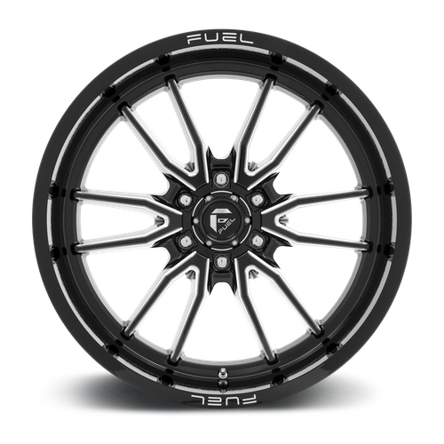 Fuel 1PC D761 CLASH 22x10 6x139.7 -18 Gloss Black Milled