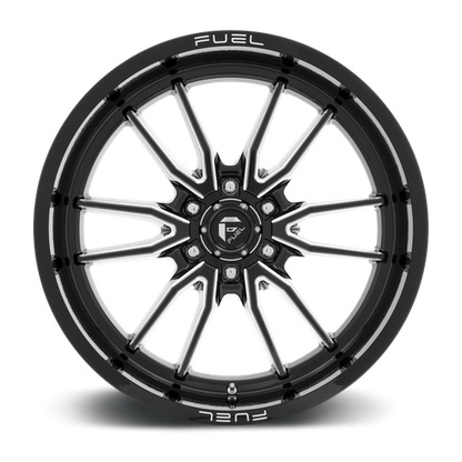 Fuel 1PC D761 CLASH 22x10 6x135 -18 Gloss Black Milled