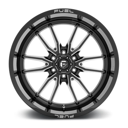 Fuel 1PC D761 CLASH 22x12 6x135 -44 Gloss Black Milled