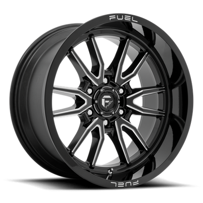 Fuel 1PC D761 CLASH 20x9 8x165.1 +20 Gloss Black Milled