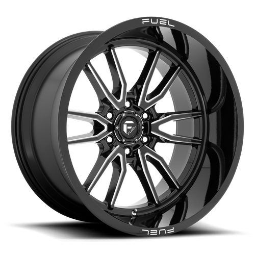 Fuel 1PC D761 CLASH 22x12 6x135 -44 Gloss Black Milled