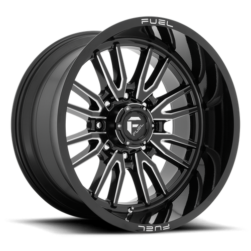 Fuel 1PC D761 CLASH 22x12 8x170 -44 Gloss Black Milled