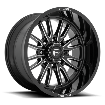 Fuel 1PC D761 CLASH 22x12 8x180 -44 Gloss Black Milled