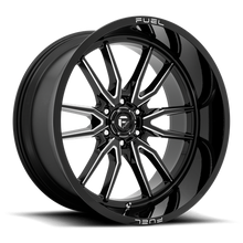 Fuel 1PC D761 CLASH 24x12 6x139.7 -44 Gloss Black Milled