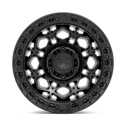 Fuel 1PC D786 UNIT 17x9 6x135 -12 Matte Black W/ M-Black Ring
