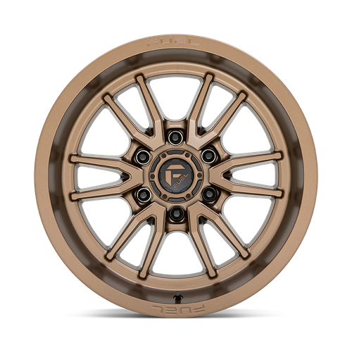 Fuel 1PC D788 CLASH 17x9 6x139.7 -12 Bronze