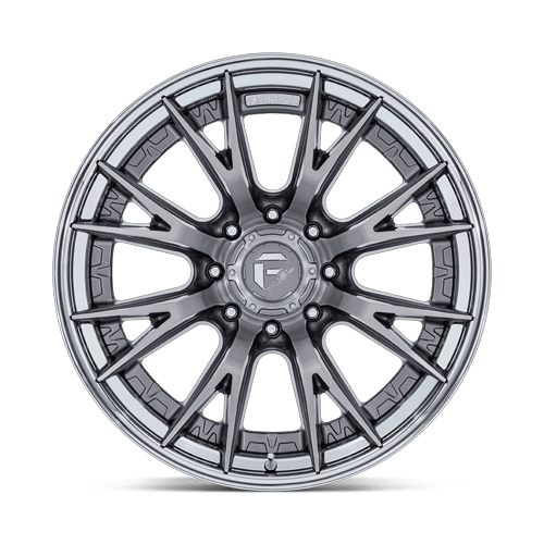 Fuel 1PC FC402 CATALYST 20x10 8x170 -18 Platinum W/ Chrome Lip