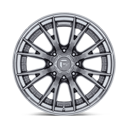 Fuel 1PC FC402 CATALYST 20x10 8x170 -18 Platinum W/ Chrome Lip