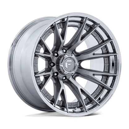 Fuel 1PC FC402 CATALYST 20x9 8x180 +1 Platinum W/ Chrome Lip