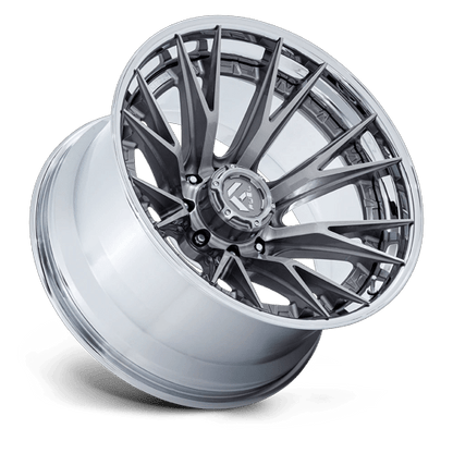 Fuel 1PC FC402 CATALYST 20x9 8x165.1 +1 Platinum W/ Chrome Lip
