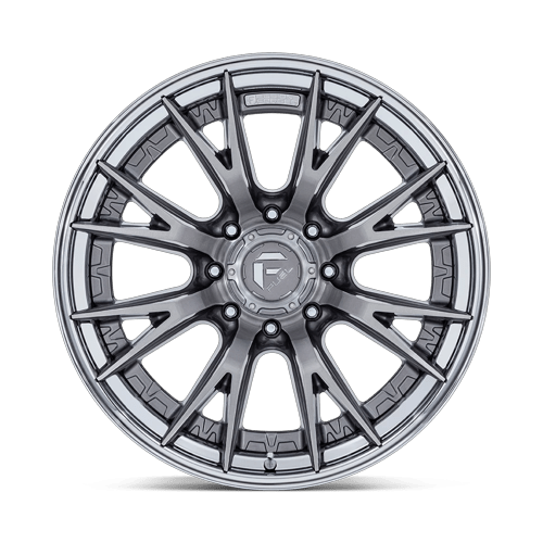 Fuel 1PC FC402 CATALYST 22x12 8x170 -44 Platinum W/ Chrome Lip