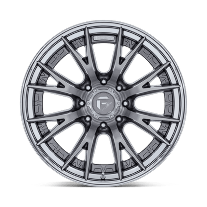 Fuel 1PC FC402 CATALYST 22x12 8x170 -44 Platinum W/ Chrome Lip