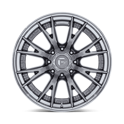Fuel 1PC FC402 CATALYST 22x12 8x180 -44 Platinum W/ Chrome Lip