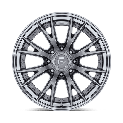 Fuel 1PC FC402 CATALYST 22x10 8x170 -18 Platinum W/ Chrome Lip